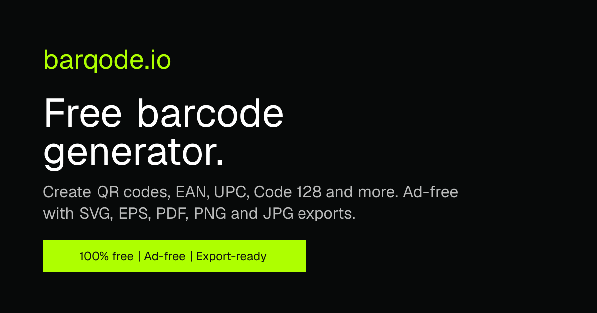 Free PDF417 Barcode Generator - SVG, PDF & PNG | Barqode